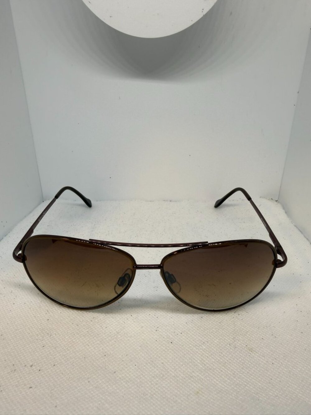 Jessica Simpson J402 Bronze Brown Gradient Aviator Sunglasses Metal Women's